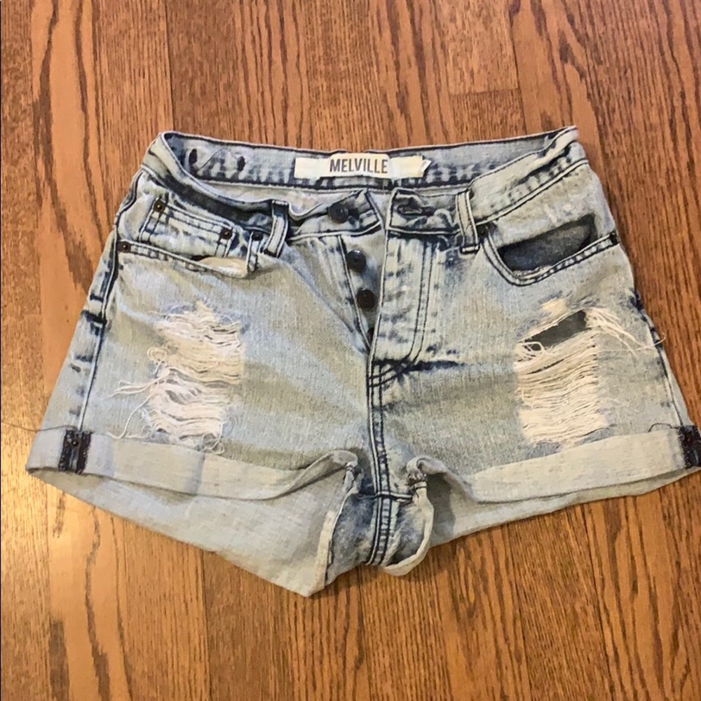 Brandy Melville ripped Jean shorts